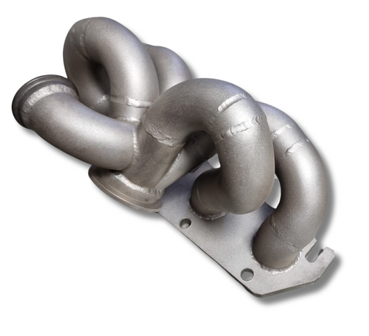 VW / AUDI 2.0TFSI BIG TURBO RAM HORN MANIFOLD (SCHEDULE 40 STAINLESS STEEL) WITH GT30** SIZE VBAND FLANGE