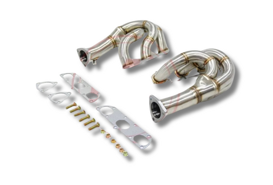 PORSCHE 997.2 CARRERA HEADER SET IN STAINLESS STEEL (2009 - 2011)