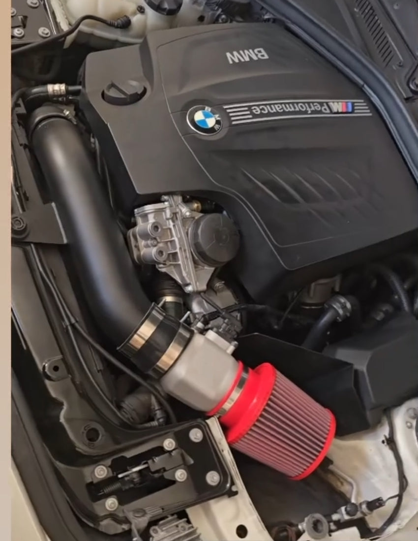 BMW FSERIES N55 INTAKE KIT WITH SCALED MAF HOUSING AND BMC HIGH QUALITY FILTER