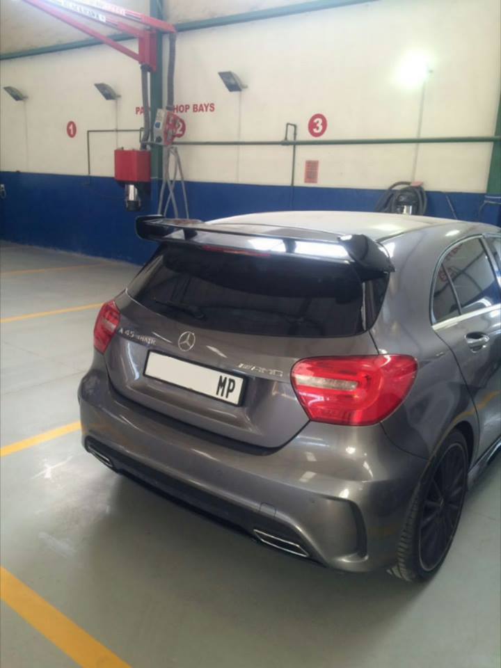 Mercedes A45 AMG A-class OEM AMG Style Roof Spoiler Kit. | Fast Factory